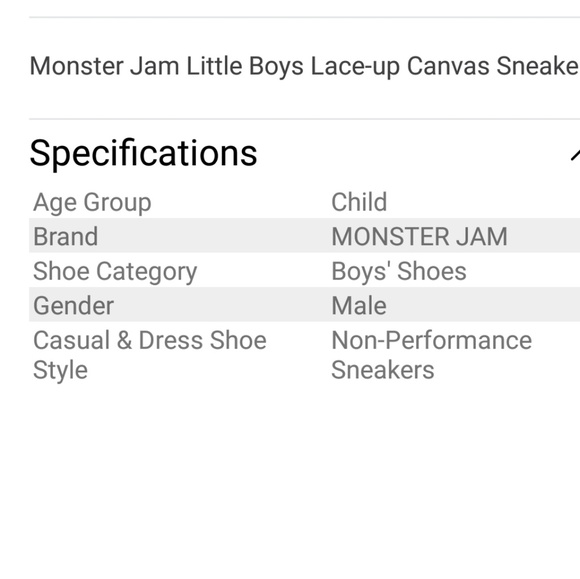 Monster jam little boy lace-up canvas sneakers - Picture 5 of 8
